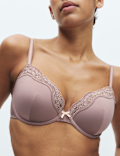 Jasmine Lace Wired Demi Cup Bra (A-E)