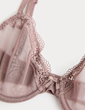 Jasmine Lace Sheer Wired Demi Cup Bra (A-E)