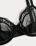 Jasmine Lace Sheer Wired Demi Cup Bra (A-E)