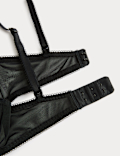 Jasmine Lace Sheer Wired Demi Cup Bra (A-E)