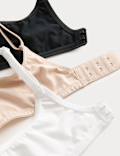 3pk Cotton Rich Wired Balcony Bras (A-E)