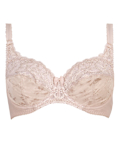 Jacquard & Lace Non-Padded Full Cup Bra A-D