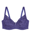 Cotton & Lace Non-Padded Full Cup Bra