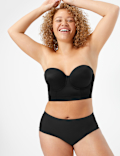 Longline Low Back Padded Strapless Bra A-DD