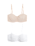 2pk Wired Strapless Bra A-E
