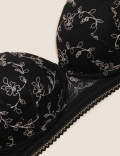 Archive Embroidery Non Wired Plunge Bra A-E