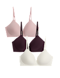 3pk Non Wired T-Shirt Bras A-E