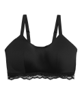 Lace Trim Non Wired Crop Top A-E