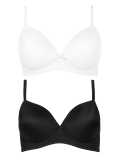 2 Pack Non-Wired Full Cup T-Shirt Bras AA-E