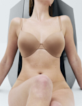 Body Invisibles&trade; Padded Wired Demi Cup Bra (F+)