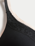 2 Pack Cotton Plain Sweetheart Neck Bra