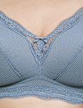 Jasmine Lace Trim Non Wired Bralette F+