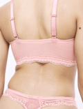 Jasmine Lace Trim Non Wired Bralette F+