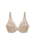 Daisy Embroidery Wired Plunge Bra F-H