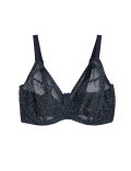 Printed Mesh Wired Extra Support Bra F-J