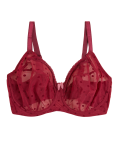 Spot Mesh Wired Extra Support Bra F-J