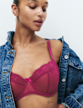 Jasmine Lace Wired Balcony Bra F-H