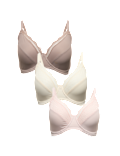 3pk Wired Full Cup Minimiser Bras