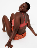 Spot Print Full Cup Minimiser Bra C-G