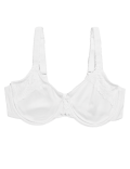 Cotton & Lace Wired Minimiser Bra C-F