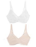 2pk Wired Minimiser Bras C-H