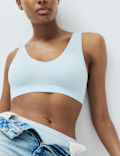 3 Pack Seamless V-Neck Crop Tops