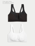 2pk Ultimate Support Non-Wired Sports Bras A-H