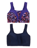 2pk Ultimate Support Non Wired Sports Bras A-E