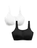 2pk Ultimate Support Non Wired Sports Bras (A-H)
