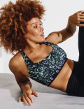 Medium Support Non Wired Crop Top A-E