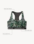 Medium Support Non Wired Crop Top A-E