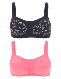 2 Pack High Impact Sports Bras A-G