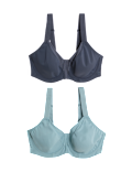 2pk Ultimate Support Wired Sports Bras (A-H)