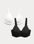 2pk Ultimate Support Wired Sports Bras A-H