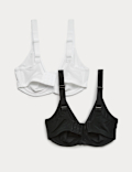 2pk Ultimate Support Wired Sports Bras A-H