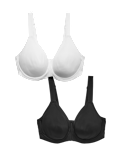 2pk Ultimate Support Wired Sports Bras A-H