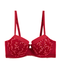 Archive Embroidery Wired Push-Up Balcony Bra A-E