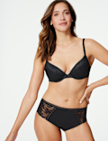 Body&trade; Lace Padded Push-up Plunge Bra A-E