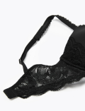 Perfect Fit Padded Push-up Plunge Bra AA-E