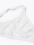 Embroidered Crossover Non-Wired Full Cup Bra A-E