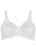 Embroidered Crossover Non-Wired Full Cup Bra A-E