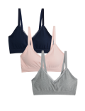 3pk Seamless Non Wired Bralettes