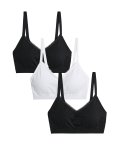 3pk Seamless Non Wired Bralettes