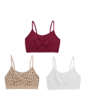 3pk Seamless Non Wired Crop Tops