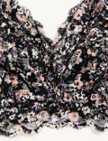 Printed Lace Non Wired Bralette A-E