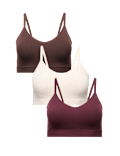 3pk Seamless Non Wired Bralettes