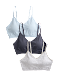 3pk Seamless Non Wired Bralettes