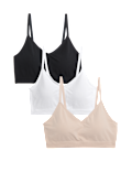3pk Seamless Non Wired Bralettes