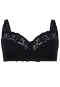 Jacquard & Lace Non-Padded Full Cup Bra