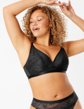 Lace Non-Wired Plunge Bralette A-E